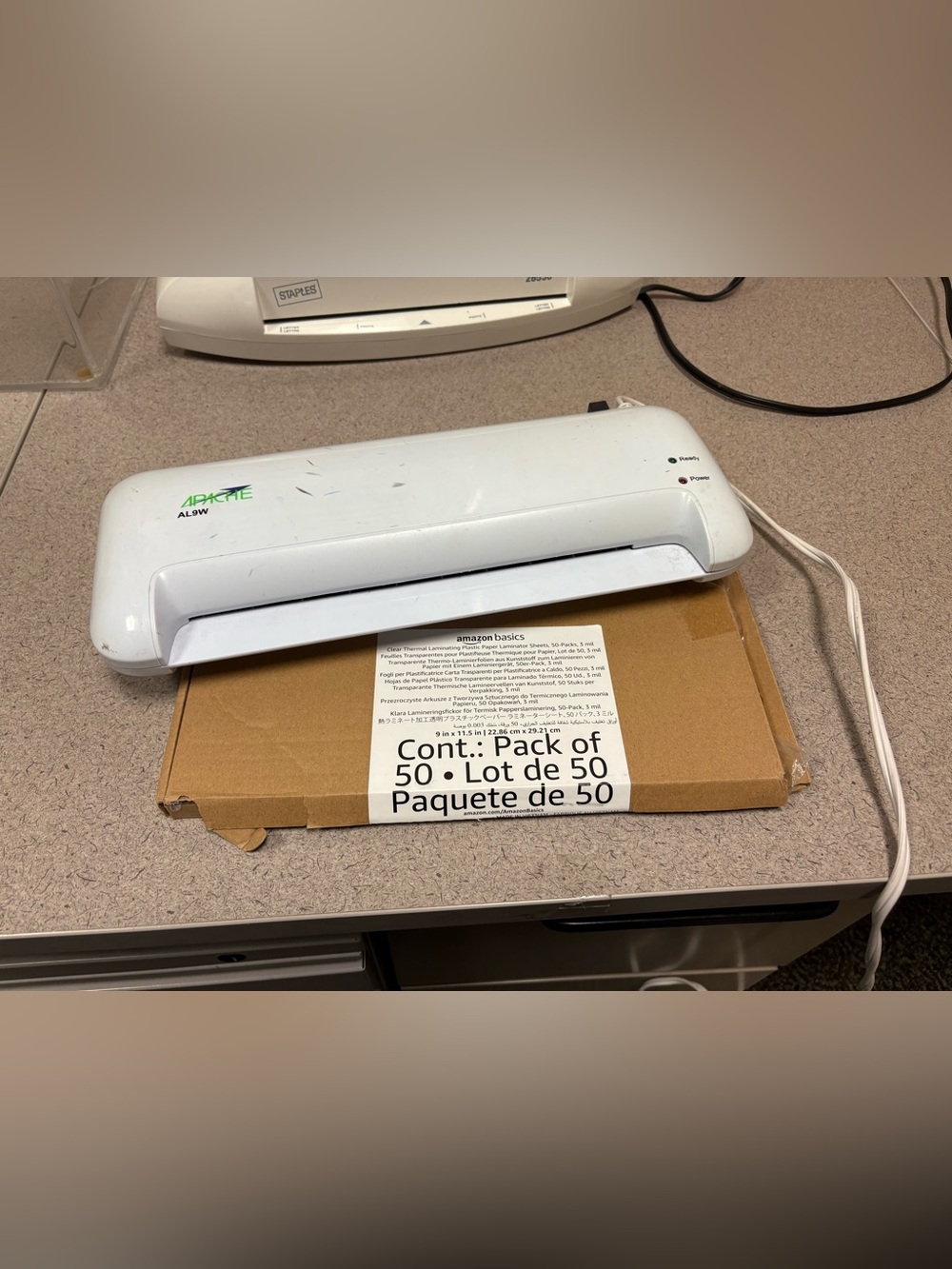 White Home Office Laminator